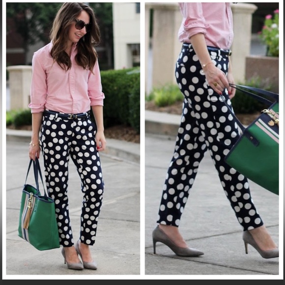 JCrew Factory NWT Printed Skimmer Pants size 8 - Picture 3 of 5